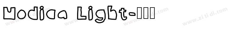 Modica Light字体转换